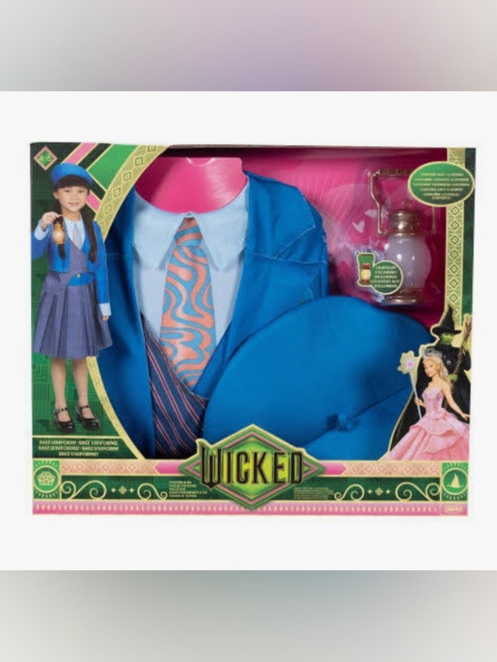 Wicked Themed Kids Costume Accessory Set in Bright Blue